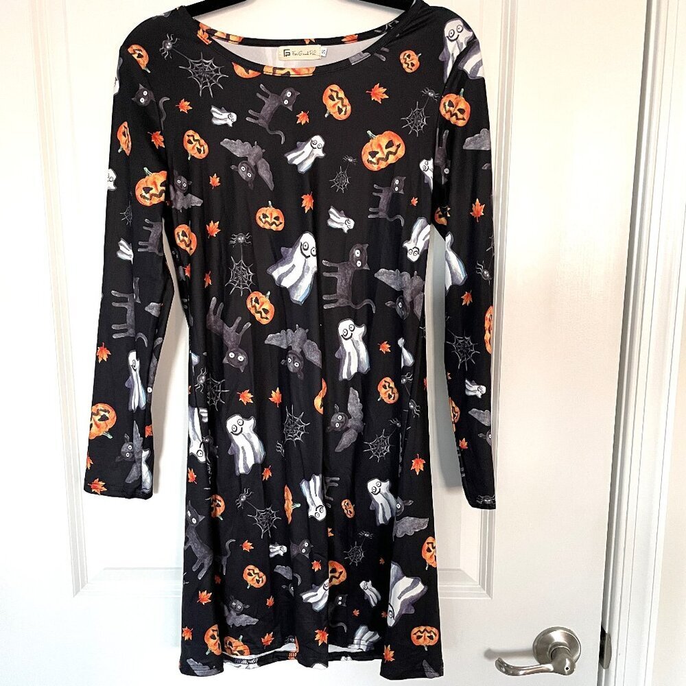 For G and L Women's Halloween Costume Long Sleeve Midi Dress Size S - Picture 3 of 6